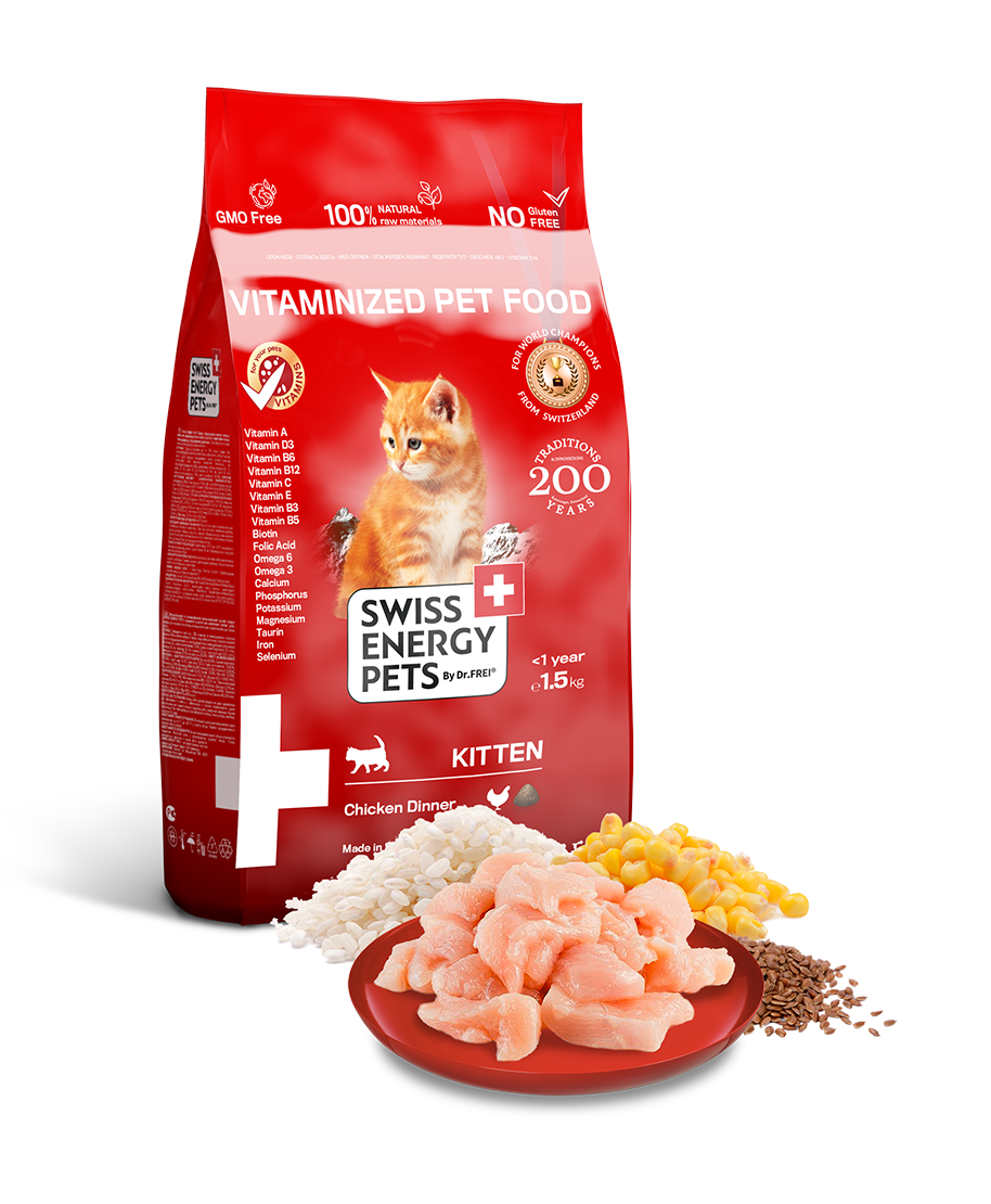 Optimum kitten dry shop food